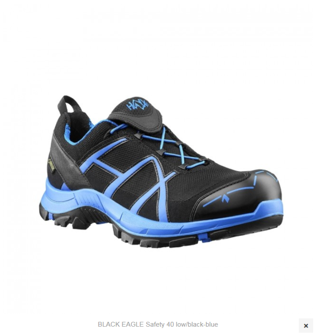 Haix Black Eagle safety 40 low black/ blue UK 6